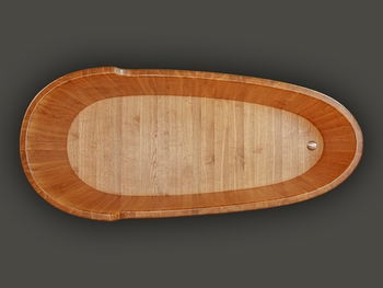 Holzbadewanne Eiförmig