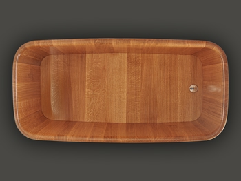 Holzwanne Runde Ecken