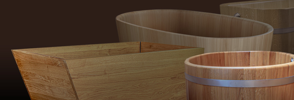Holzbadewanne