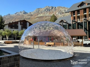 BUBBLE DOME, Ø 7 m, Höhe 4.15m, mit Glastüre