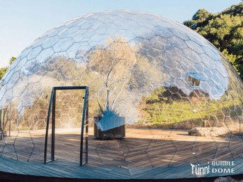 BUBBLE DOME, Ø 15 m, Höhe 7.5m, mit Glastüre