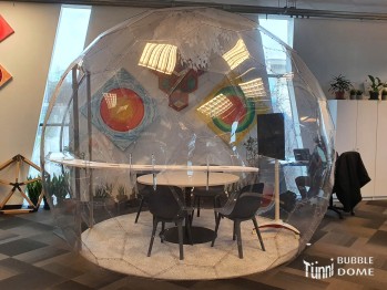BUBBLE DOME, Ø 3.5 m, Höhe 2.8m, mit Glastüre