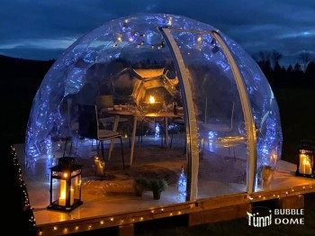 BUBBLE DOME, Ø 3.6 m, H: 2.14m, mit Reissverschlusstüre