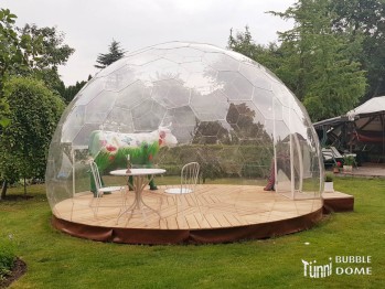 BUBBLE DOME, Ø 4 m, Höhe 2.38m, mit Glastüre