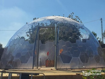 BUBBLE DOME, Ø 4.5 m, Höhe 2.67m, mit Glastüre