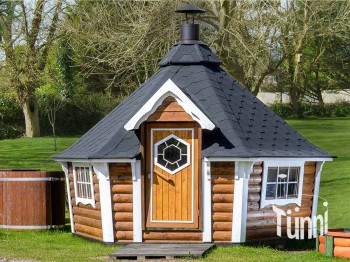 9.2 m² Grillkota Konisch, Grilkota; pavillon; grillpavillon; Grillhütte; Grill Kota; Grill Blockhaus; grillkota bausatz; Grillkota selber bauen; Grillkota kaufen; grillhütte kota; grillpavillon holz; Grillkota holz; grillkota preis; kombikota