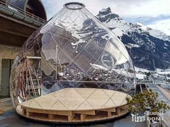 PEAK DOME, Ø 5 m, Höhe 3.5m, mit Glastüre