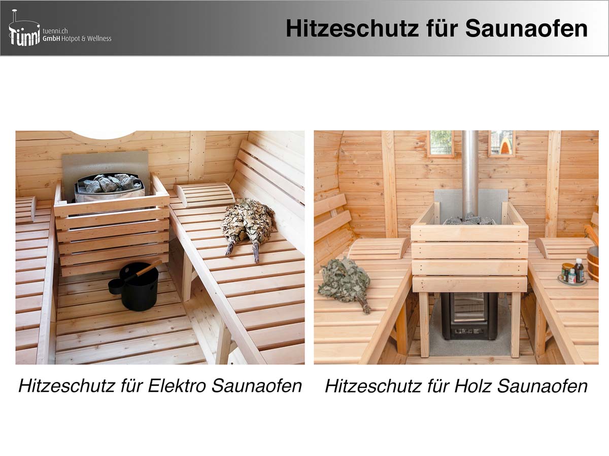 Hitzeschutz Saunaofe