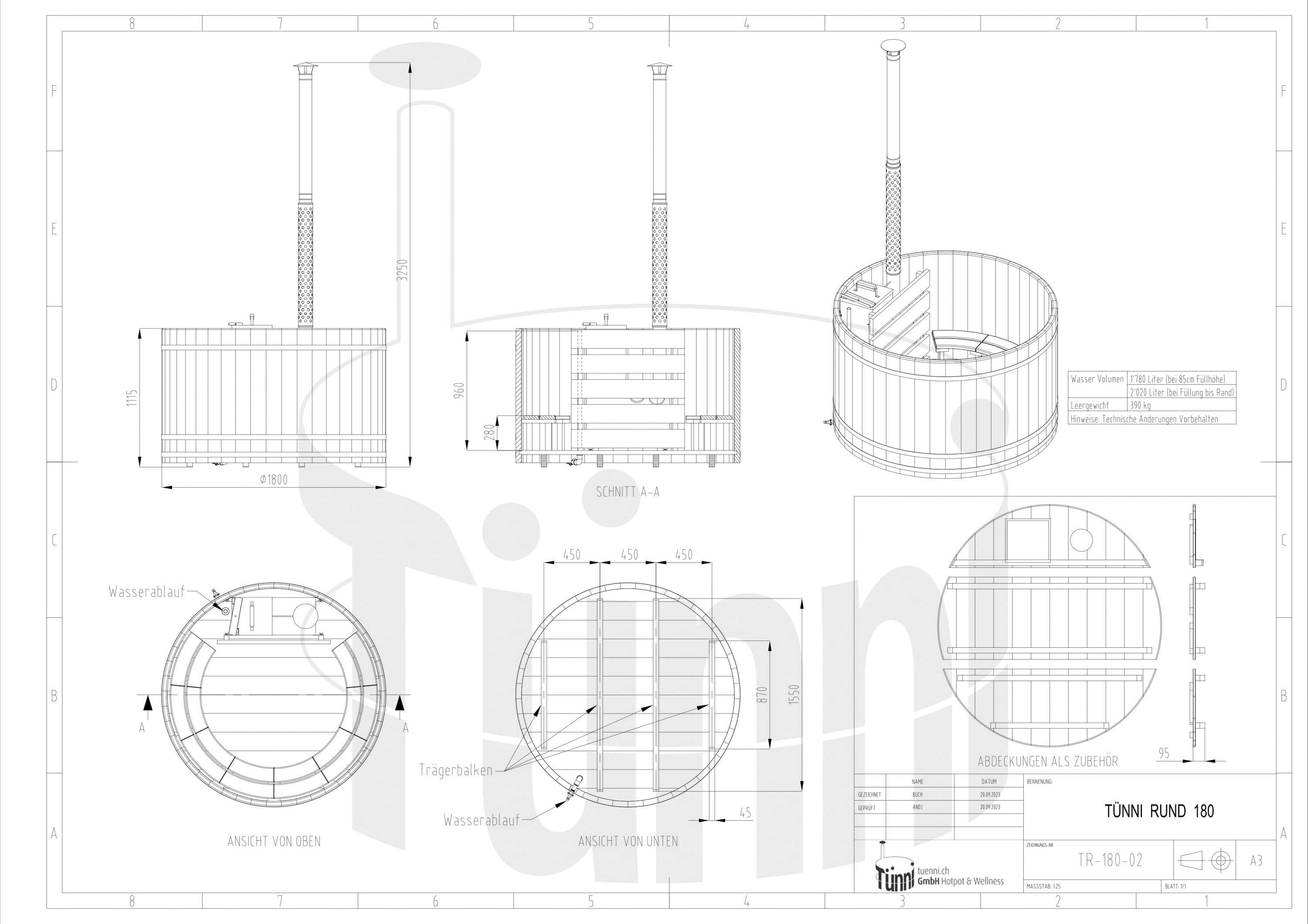 Hotpot Rund Ø 180 cm Hotpot Rund Ø 180 cm
