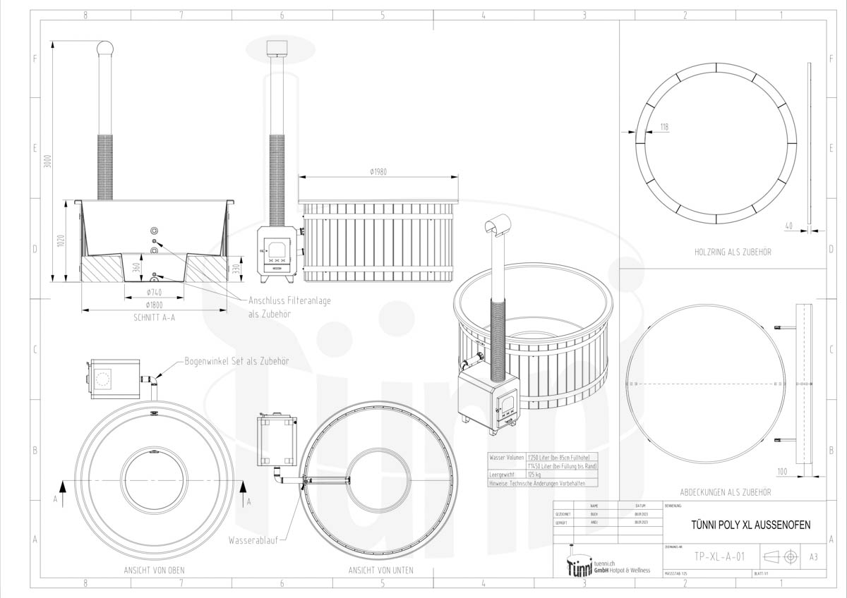 Poly XL Aussenofen TUENNI POLY XL AUSSENOFEN