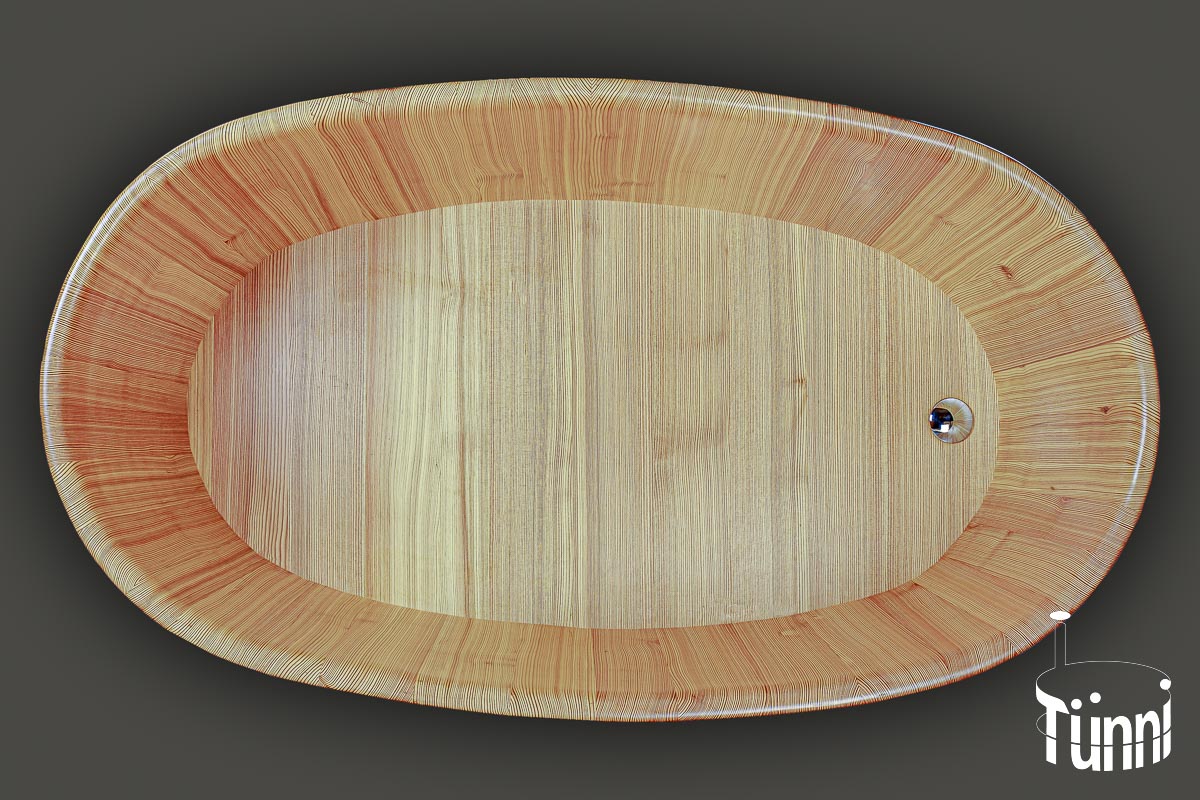 Holzbadewanne Grundriss OVAL