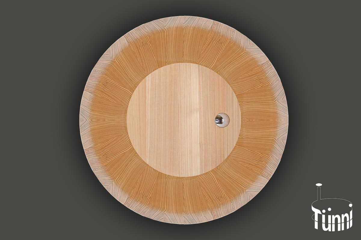 Holzbadewanne Grundriss RUND Holzbadewanne Grundriss RUND