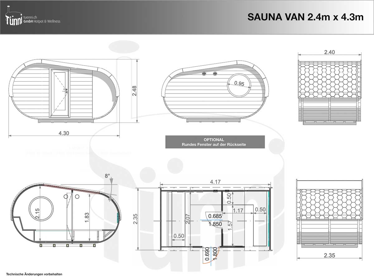 Sauna Van_Zeichnungen_WZ Sauna Van_WZ
